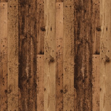 vidaXL Κομοδίνo Παλιό Ξύλο 40x35x69cm με Μεταλλικά Πόδια 1 τεμ.