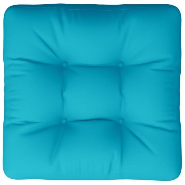 vidaXL Μαξιλάρι Παλέτας Τιρκουάζ 50x50x12cm Υφασμάτινο