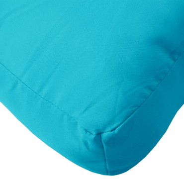 vidaXL Μαξιλάρι Παλέτας Τιρκουάζ 50x50x12cm Υφασμάτινο