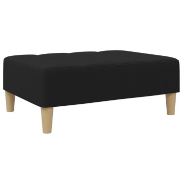 vidaXL Υποπόδιο Μαύρο 77x55x31cm Υφασμάτινο 1 τεμ.