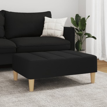 vidaXL Υποπόδιο Μαύρο 77x55x31cm Υφασμάτινο 1 τεμ.