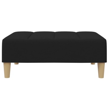 vidaXL Υποπόδιο Μαύρο 77x55x31cm Υφασμάτινο 1 τεμ.