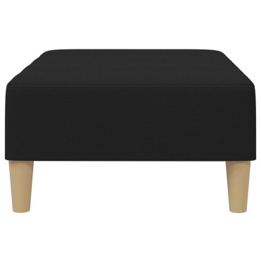 vidaXL Υποπόδιο Μαύρο 77x55x31cm Υφασμάτινο 1 τεμ.