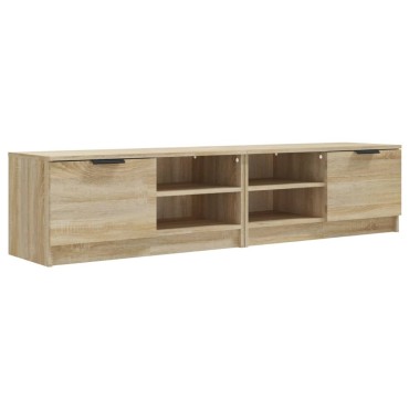 vidaXL Έπιπλα Τηλεόρασης 2 τεμ. Sonoma Δρυς 80x35x36,5cm Επεξ. Ξύλο