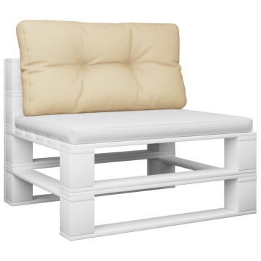 vidaXL Μαξιλάρι Παλέτας Μπεζ 70x40x12cm Υφασμάτινο