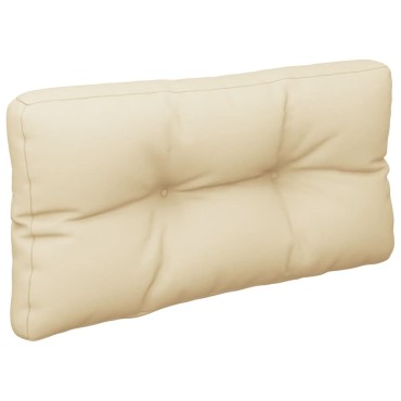 vidaXL Μαξιλάρι Παλέτας Μπεζ 70x40x12cm Υφασμάτινο