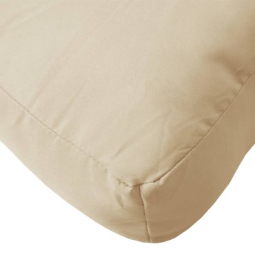 vidaXL Μαξιλάρι Παλέτας Μπεζ 70x40x12cm Υφασμάτινο