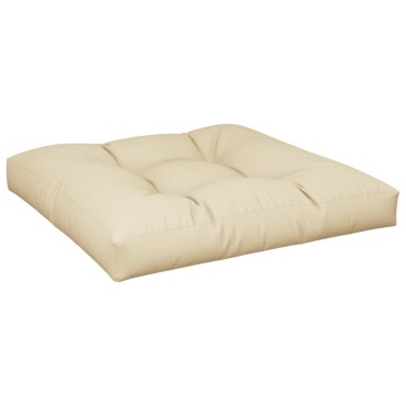 vidaXL Μαξιλάρι Καναπέ Παλέτας Μπεζ 70x70x12cm
