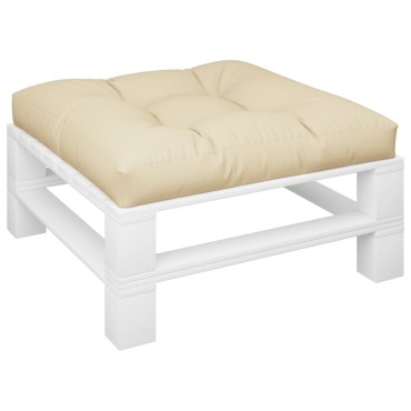vidaXL Μαξιλάρι Καναπέ Παλέτας Μπεζ 70x70x12cm