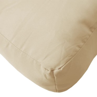 vidaXL Μαξιλάρι Καναπέ Παλέτας Μπεζ 70x70x12cm