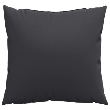 vidaXL Μαξιλάρια Καναπέ 4 τεμ. Μαύρο 50x50cm Υφασμάτινα