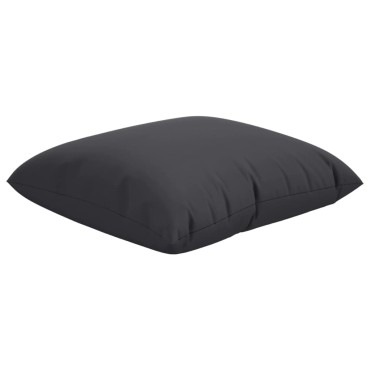 vidaXL Μαξιλάρια Καναπέ 4 τεμ. Μαύρο 50x50cm Υφασμάτινα