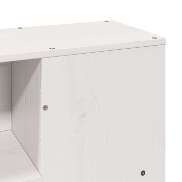 vidaXL Κρεβάτι Βιβλιοθήκη Χωρίς Στρώμα 120x200 εκ Μασίφ Ξύλο Πεύκο