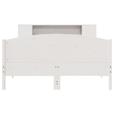 vidaXL Κρεβάτι Βιβλιοθήκη Χωρίς Στρώμα 120x200 εκ Μασίφ Ξύλο Πεύκο