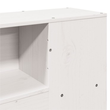 vidaXL Κρεβάτι Βιβλιοθήκη Χωρίς Στρώμα 120x200 εκ Μασίφ Ξύλο Πεύκο