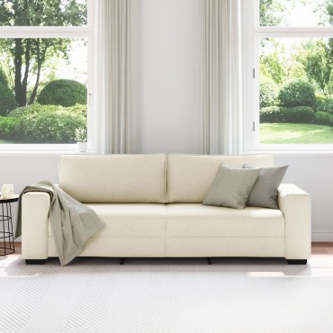 vidaXL Καναπές 3 Θέσεων από Λινό 221x77x82cm