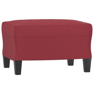 vidaXL Υποπόδιο Μπορντό 60x50x41cm από Συνθετικό Δέρμα 1 τεμ.