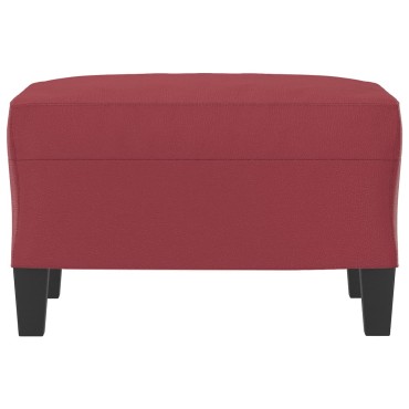 vidaXL Υποπόδιο Μπορντό 60x50x41cm από Συνθετικό Δέρμα 1 τεμ.