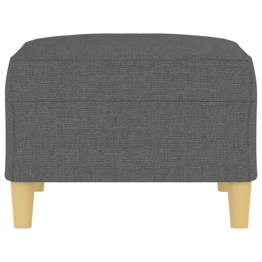 vidaXL Υποπόδιο Σκούρο Γκρι 70x55x41cm Υφασμάτινο 1 τεμ.