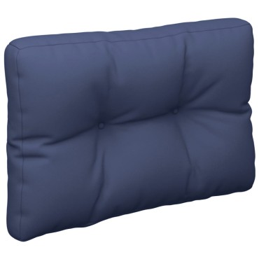 vidaXL Μαξιλάρι Παλέτας Σετ Ναυτικό Μπλε 60x40x12cm Υφασμάτινο