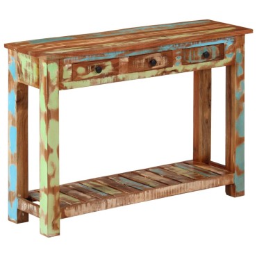 vidaXL Τραπέζι Κονσόλα 110x30x76cm από Μασίφ Ανακυκλωμένο Ξύλο 1 τεμ.