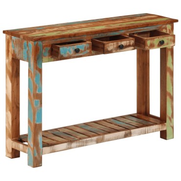 vidaXL Τραπέζι Κονσόλα 110x30x76cm από Μασίφ Ανακυκλωμένο Ξύλο 1 τεμ.
