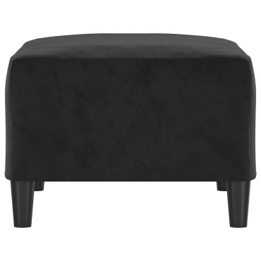 vidaXL Υποπόδιο Μαύρο 70x55x41cm Βελούδινο 1 τεμ.