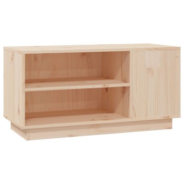vidaXL Έπιπλο Τηλεόρασης 80x35x40,5cm από Μασίφ Ξύλο Πεύκου