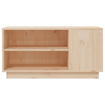 vidaXL Έπιπλο Τηλεόρασης 80x35x40,5cm από Μασίφ Ξύλο Πεύκου
