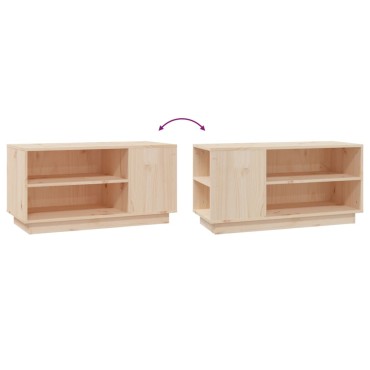 vidaXL Έπιπλο Τηλεόρασης 80x35x40,5cm από Μασίφ Ξύλο Πεύκου