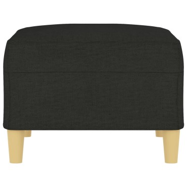 vidaXL Υποπόδιο Μαύρο 70x55x41cm Υφασμάτινο 1 τεμ.