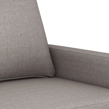 vidaXL Πολυθρόνες Σετ 4 τεμ. Taupe από Ύφασμα με Μαξιλάρια 78x77x80cm  Διθέσιος Τριθέσιος
