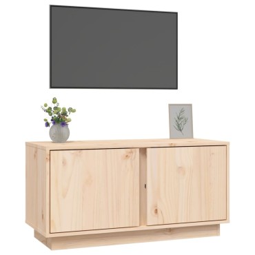 vidaXL Έπιπλο Τηλεόρασης 80x35x40,5cm από Μασίφ Ξύλο Πεύκου