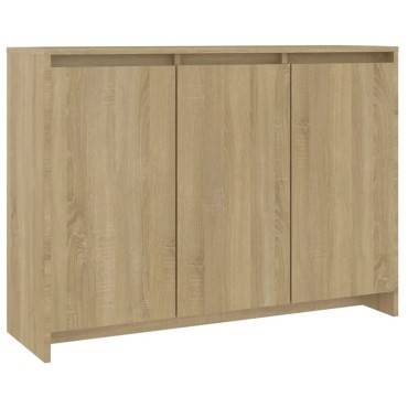 vidaXL Μπουφές Sonoma Δρυς 102x33x75cm Επεξεργασμένο Ξύλο 1 τεμ.