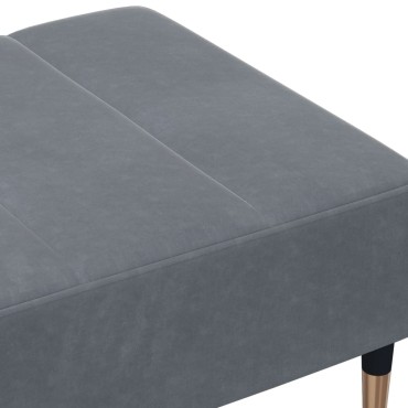 vidaXL Υποπόδιο Σκούρο Γκρι 77x55x31cm Βελούδινο 1 τεμ.