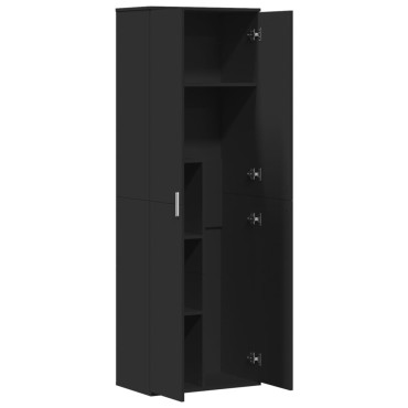 vidaXL Ντουλάπα Μαύρη 60x35x180cm από Επεξ. Ξύλο 1 τεμ.