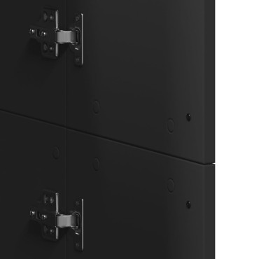 vidaXL Ντουλάπα Μαύρη 60x35x180cm από Επεξ. Ξύλο 1 τεμ.