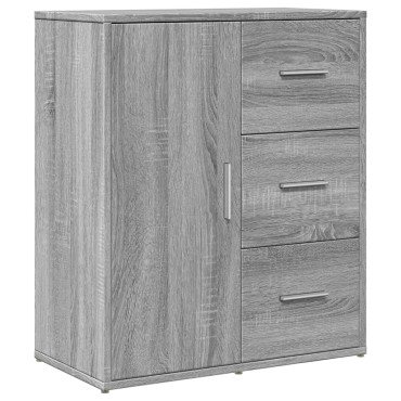 vidaXL Βοηθητικά Ντουλάπια 2 τεμ. Γκρι Sonoma 60x31x70cm Επεξ. Ξύλο