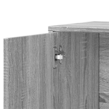 vidaXL Βοηθητικά Ντουλάπια 2 τεμ. Γκρι Sonoma 60x31x70cm Επεξ. Ξύλο