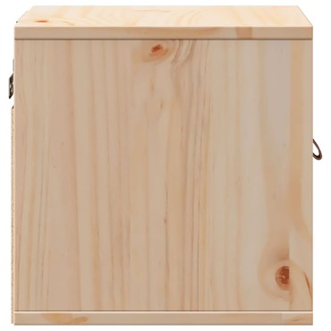 vidaXL Ντουλάπια Τοίχου 2 τεμ. 31,5x30x30cm από Μασίφ Ξύλο Πεύκου