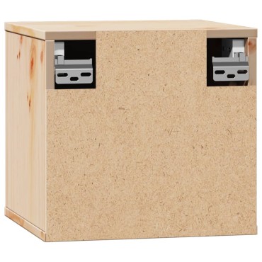 vidaXL Ντουλάπια Τοίχου 2 τεμ. 31,5x30x30cm από Μασίφ Ξύλο Πεύκου