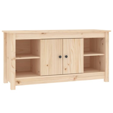 vidaXL Έπιπλο Τηλεόρασης 103x36,5x52cm από Μασίφ Ξύλο Πεύκου