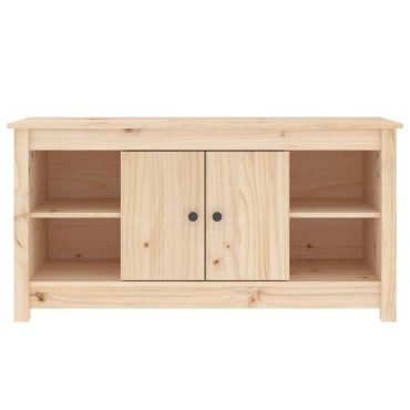 vidaXL Έπιπλο Τηλεόρασης 103x36,5x52cm από Μασίφ Ξύλο Πεύκου