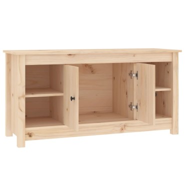vidaXL Έπιπλο Τηλεόρασης 103x36,5x52cm από Μασίφ Ξύλο Πεύκου