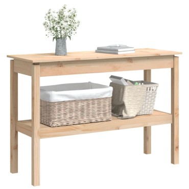 vidaXL Τραπέζι Κονσόλα 110x40x75cm από Μασίφ Ξύλο Πεύκου 1 τεμ.