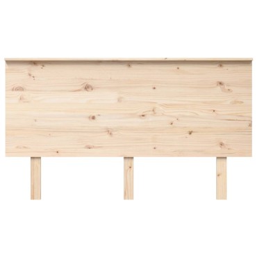 vidaXL Κεφαλάρι Κρεβατιού 144x6x82,5cm από Μασίφ Ξύλο Πεύκου 1 τεμ.