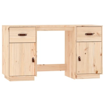 vidaXL Ντουλάπι Γραφείου 135x50x75cm από Μασίφ Ξύλο Πεύκου 1 τεμ.