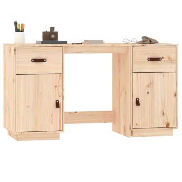 vidaXL Ντουλάπι Γραφείου 135x50x75cm από Μασίφ Ξύλο Πεύκου 1 τεμ.