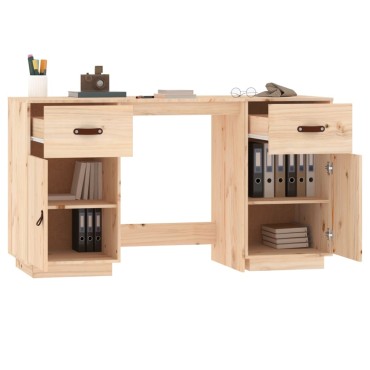 vidaXL Ντουλάπι Γραφείου 135x50x75cm από Μασίφ Ξύλο Πεύκου 1 τεμ.