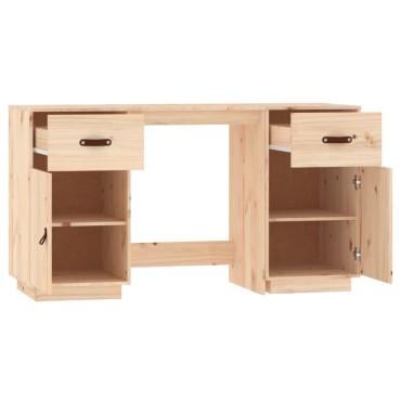 vidaXL Ντουλάπι Γραφείου 135x50x75cm από Μασίφ Ξύλο Πεύκου 1 τεμ.